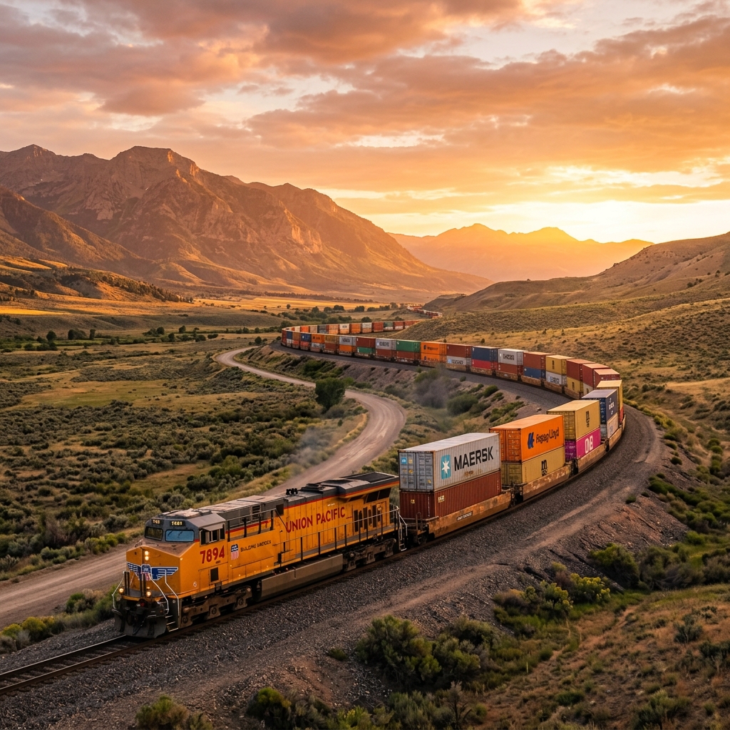 Cold chain cargo logistics freight train